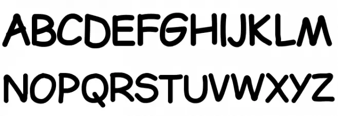 LDFComicSansBold Caratteri MAIUSCOLE