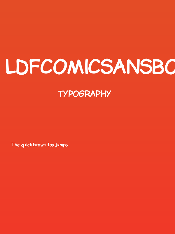 LDFComicSansBold Poster