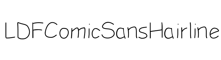LDFComicSansHairline  Descarca Fonturi Gratis