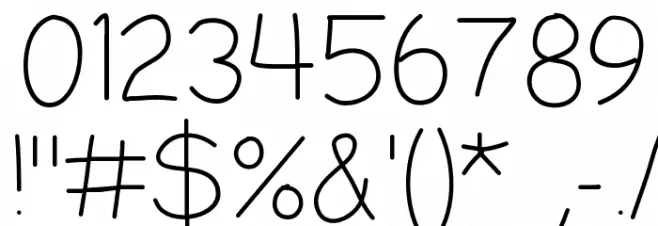 LDFComicSansHairline Font OTHER CHARS