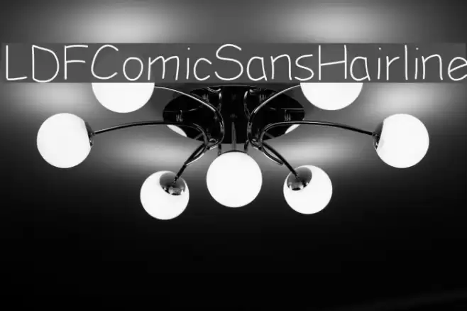 LDFComicSansHairline Font examples
