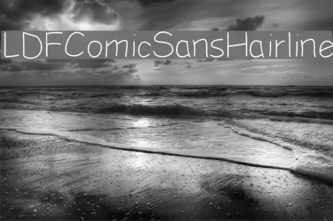 LDFComicSansHairline Font examples