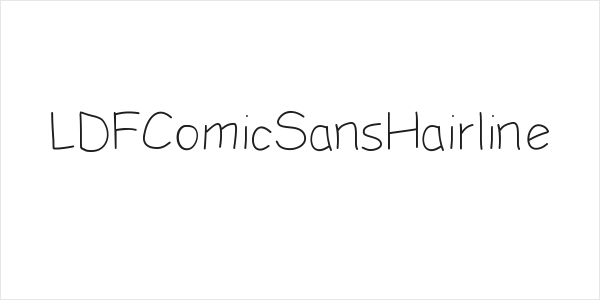 LDFComicSansHairline Logo