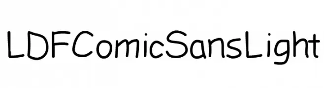 LDFComicSansLight  les polices de caractères gratuit tlcharger