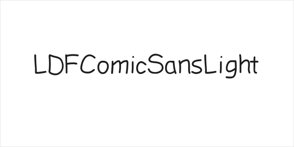 LDFComicSansLight Logo