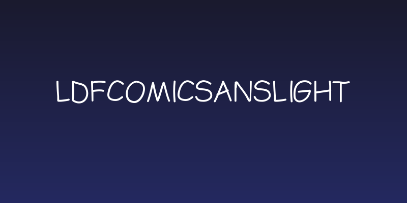 LDFComicSansLight Social Header