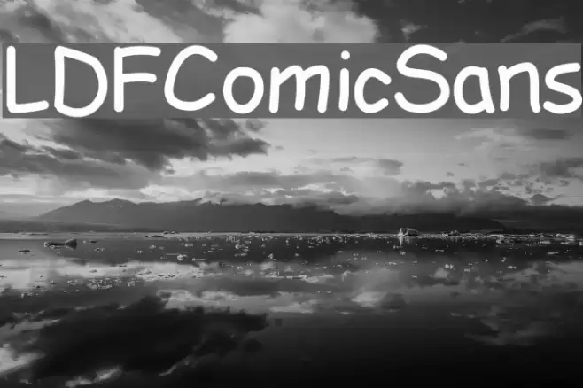 LDFComicSans Font examples