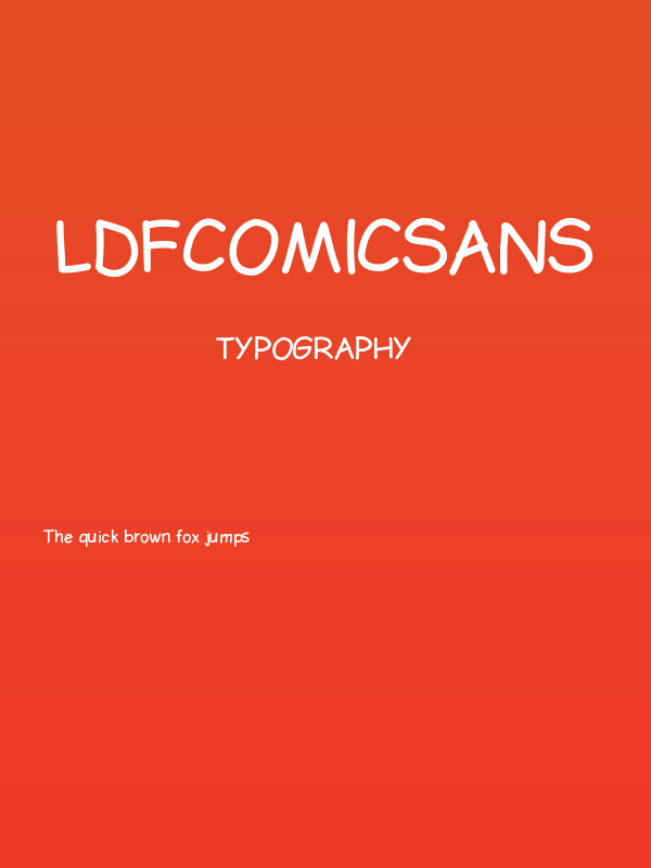 LDFComicSans Poster