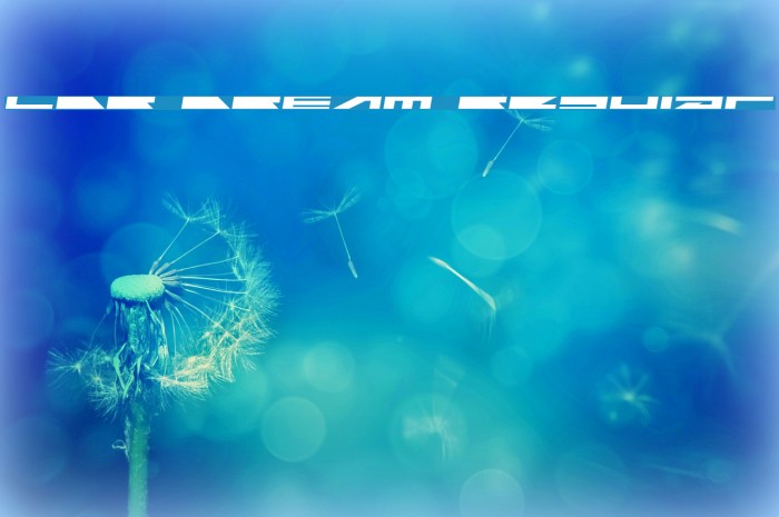 LDR DREAM Regular Font examples