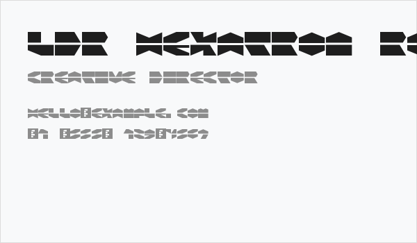 LDR HEXATRON Regular Business Card