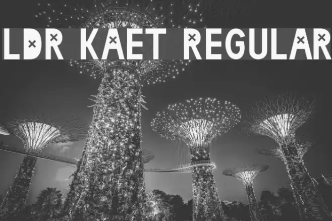 LDR KAET Regular Font examples