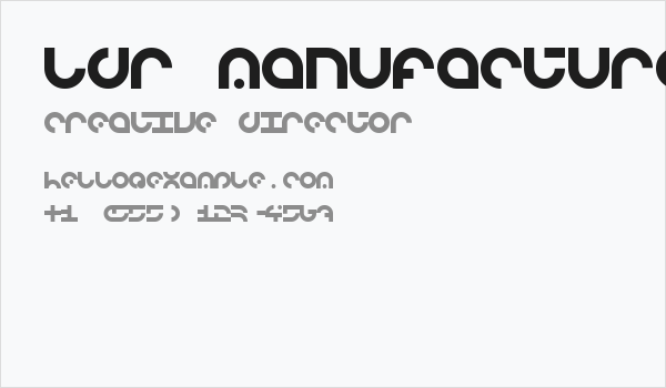 LDR MANUFACTURE Regular Business Card