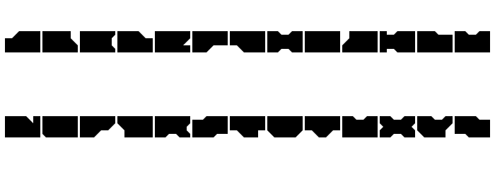 LDR#0 Regular Font LOWERCASE
