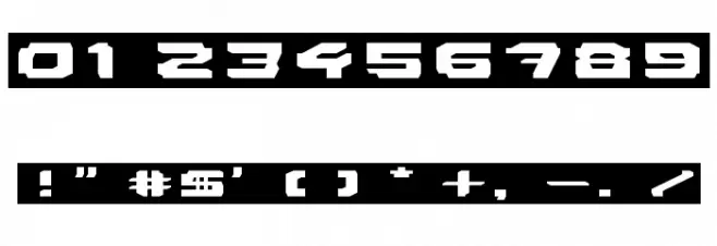 LDR#1 Regular Font OTHER CHARS