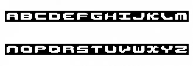 LDR#1 Regular Font UPPERCASE