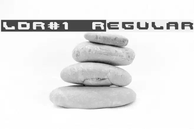 LDR#1 Regular Font examples