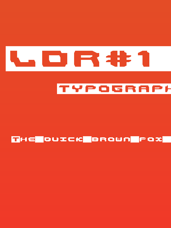 LDR#1 Regular Poster