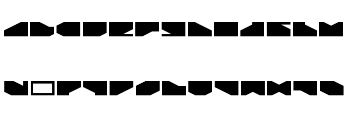 LDR#2 Regular Font LOWERCASE