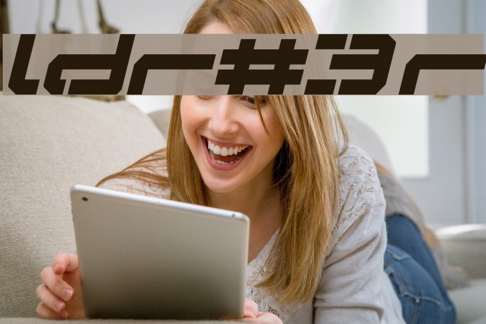 LDR#3 Regular Font examples