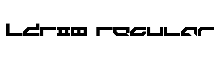 LDR#8 Regular  Frei Schriftart Herunterladen