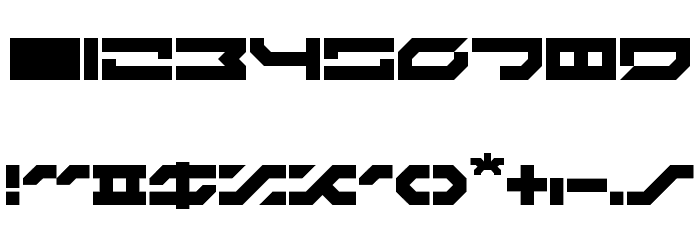 LDR#8 Regular Font OTHER CHARS