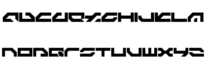 LDR#8 Regular Font LOWERCASE