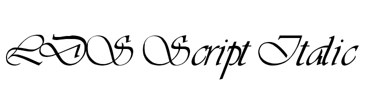 LDS Script Italic Font