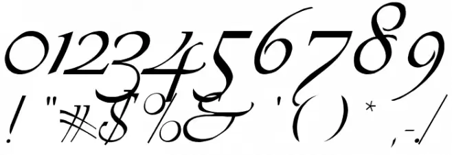 LDS Script Italic Font OTHER CHARS