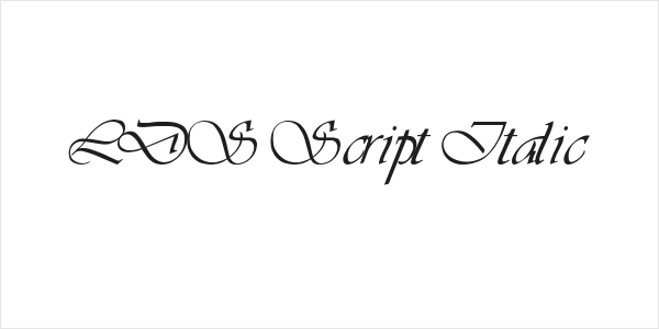 LDS Script Italic Logo