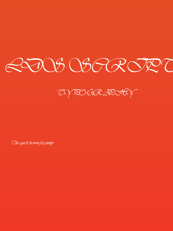 LDS Script Italic Poster