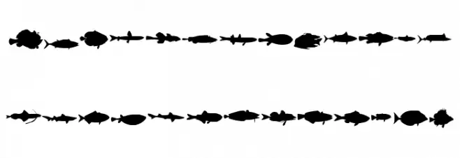 LE FISH फ़ॉन्ट अपरकेस
