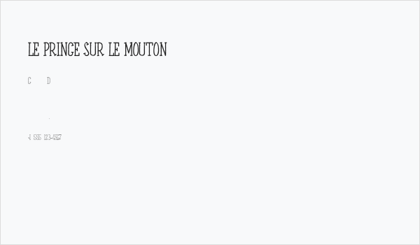 LE PRINCE SUR LE MOUTON Business Card