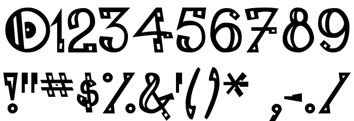 LEADvilleASTROnaut Inline Font OTHER CHARS