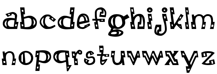 LEADvilleASTROnaut Inline Font LOWERCASE