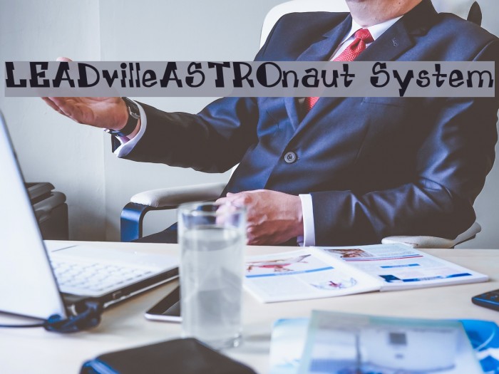 LEADvilleASTROnaut System Font examples