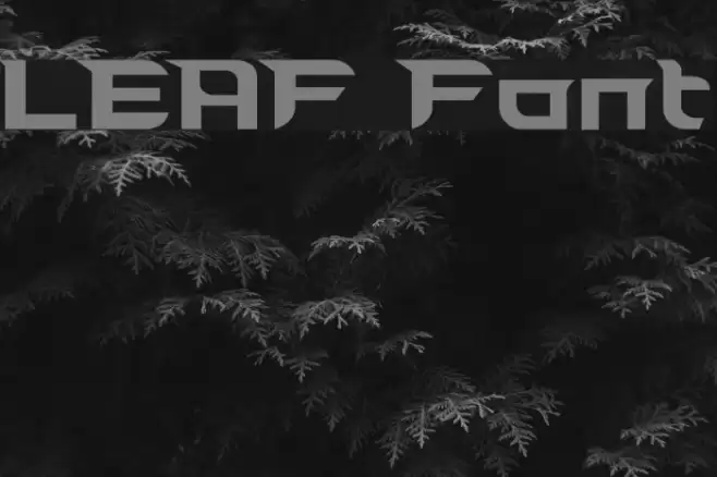 LEAF Font examples