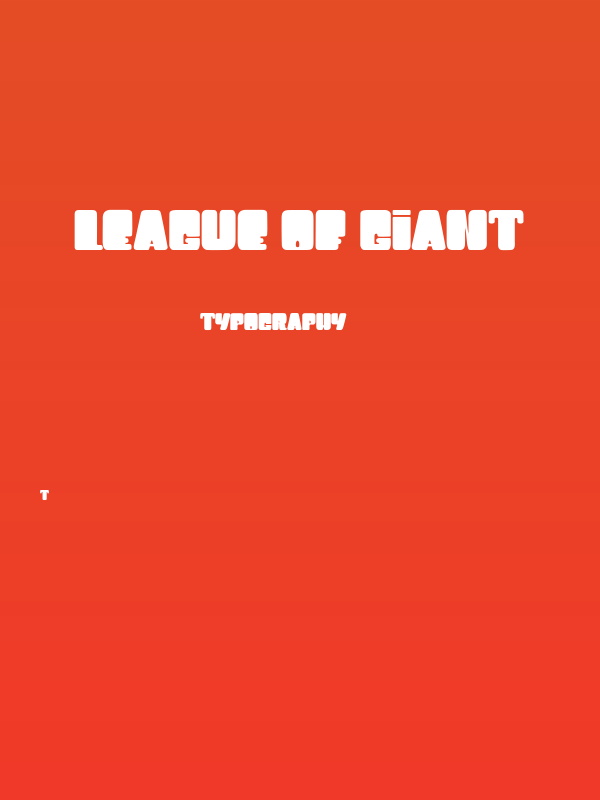 LEAGUE OF GIANT Poster