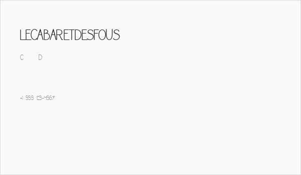 LECABARETDESFOUS Business Card