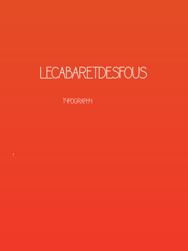 LECABARETDESFOUS Poster