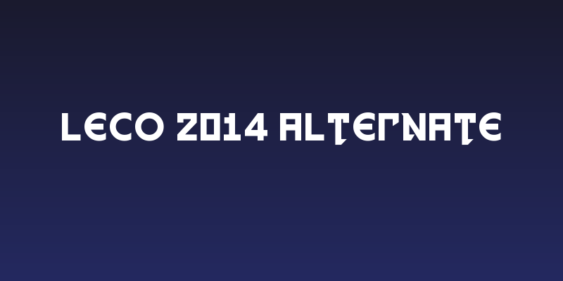 LECO 2014 Alternate Social Header