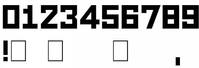 LECO 2014 Шрифта ДРУГИЕ символов