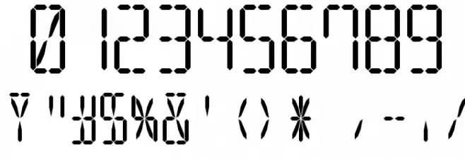 LED 16 Segment 2 Font OTHER CHARS