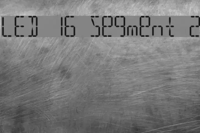 LED 16 Segment 2 Font examples