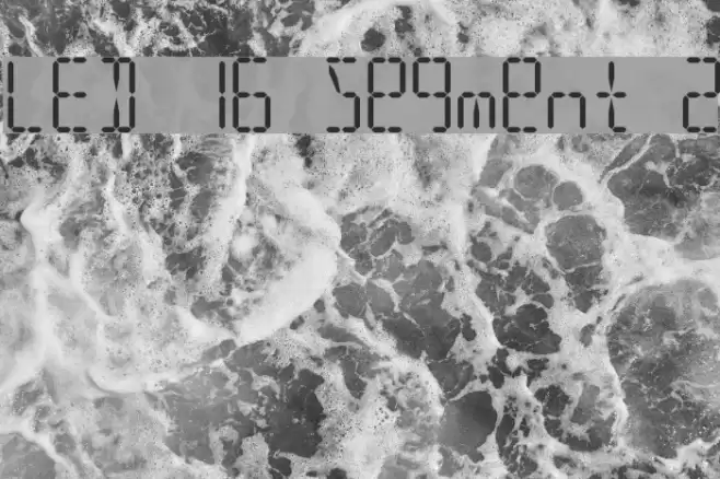 LED 16 Segment 2 Font examples