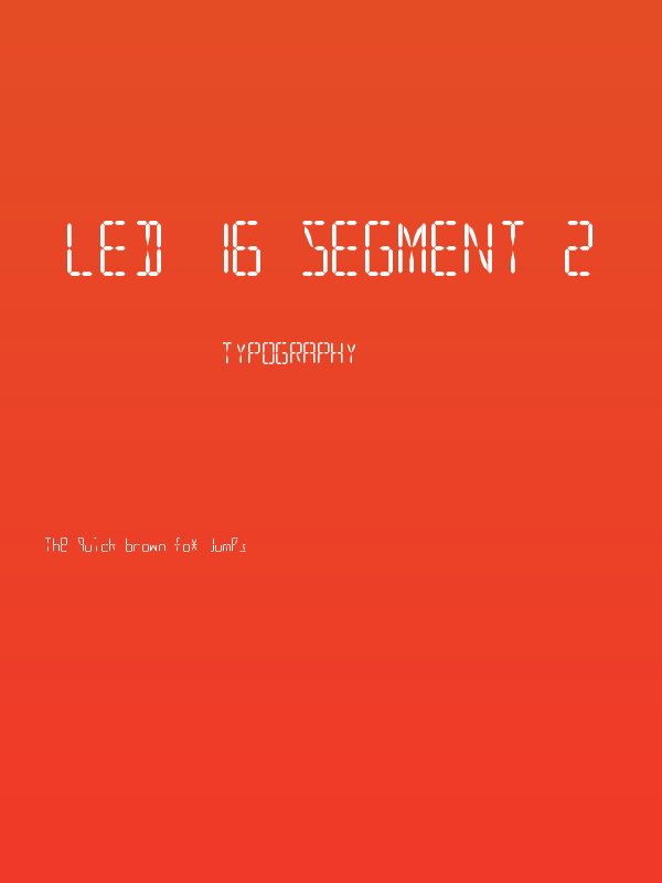 LED 16 Segment 2 Poster
