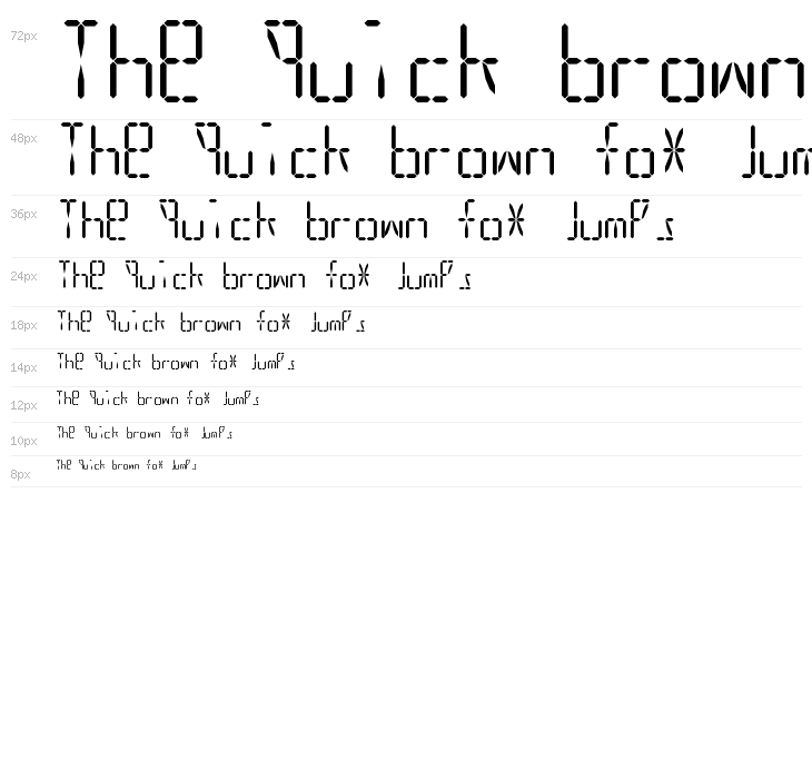 LED 16 Segment 2 Waterfall