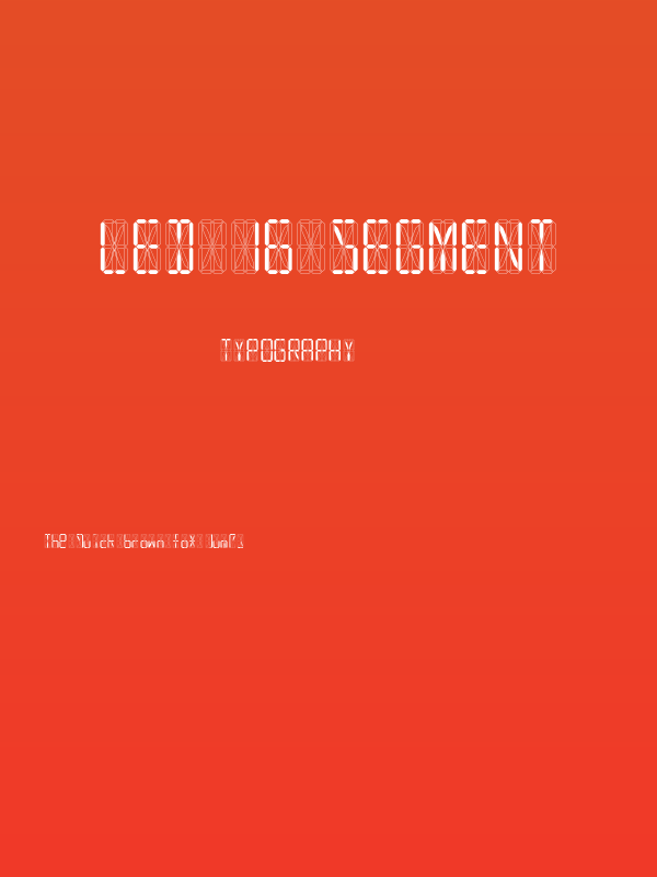 LED 16 Segment Poster