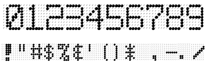 LED BOARD REVERSED Polices AUTRES CHARS