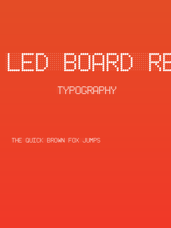 LED BOARD REVERSED Poster