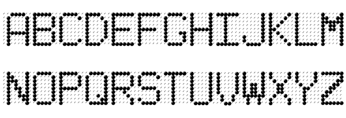 LED BOARD REVERSED Polices MINUSCULES